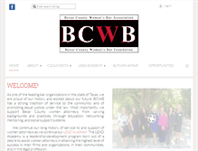 Tablet Screenshot of bexarcountywomensbar.org